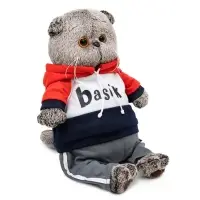 Мягкая игрушка &laquo;Кот Басик&raquo; в костюме в стиле спорт-шик, 22 см