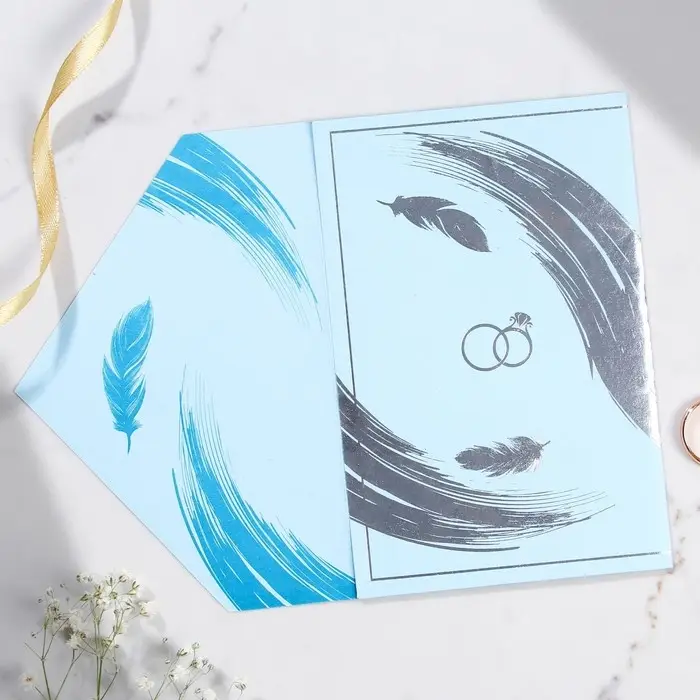 Приглашение на свадьбу: с конвертом «Нежность», 10 х 15 см. Приглашение на свадьбу: с конвертом «Нежность», 10 х 15 см.