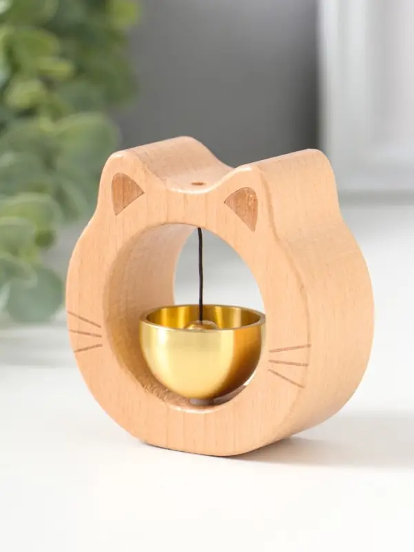 Колокол магнитный бук "Кошка" 2,9х7,5х7 см