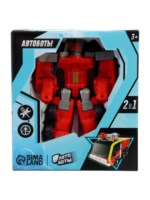 Робот - машинка &laquo;Пожарный&raquo;, быстрая трансформация
