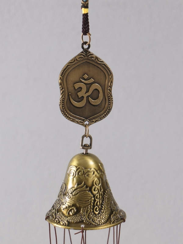 Музыка ветра металл от сглаза Музыка ветра металл от сглаза "Знак "ОМ" 5 трубочек h=55см