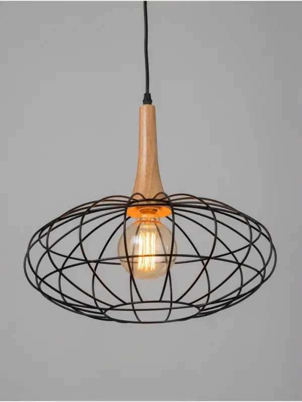 Светильник &laquo;Чикаго&raquo; 1&times;40 Вт Е27 черный/коричневый 39&times;39&times;35(135)см