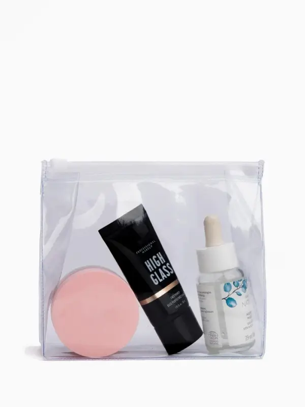 Косметичка для бассейна с застёжкой зип-лок, маленькая, прозрачная