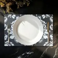 Салфетка сервировочная на стол Доляна &laquo;Абстракция&raquo;, 43&times;28 см, белая