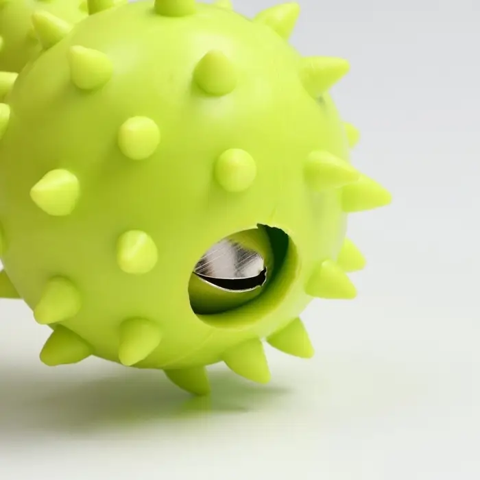 Жевательная игрушка для собак &laquo;Грозная гантель&raquo;, 15&times;5 см, салатовая