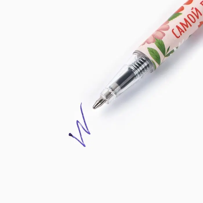 Ручка шариковая, синяя паста, 0.5 мм, автоматическая мини «8 марта: Самой лучшей» Ручка шариковая, синяя паста, 0.5 мм, автоматическая мини «8 марта: Самой лучшей»