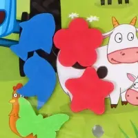 Акваковрик надувной, 60&times;50 см, фигурки EVA, Синий Трактор