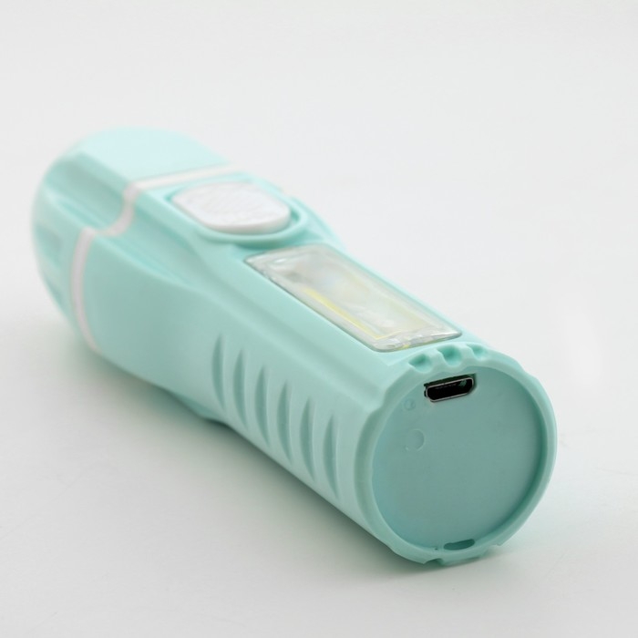 Фонарь ручной аккумуляторный 1 Вт, боковой 3 Вт, COB, 800 мАч, 2 режима, 13.5 х 4 см Фонарь ручной аккумуляторный 1 Вт, боковой 3 Вт, COB, 800 мАч, 2 режима, 13.5 х 4 см