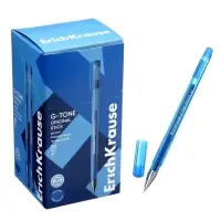 Ручка гелевая ErichKrause G-Tone Stick Original, узел 0.5 мм, синяя