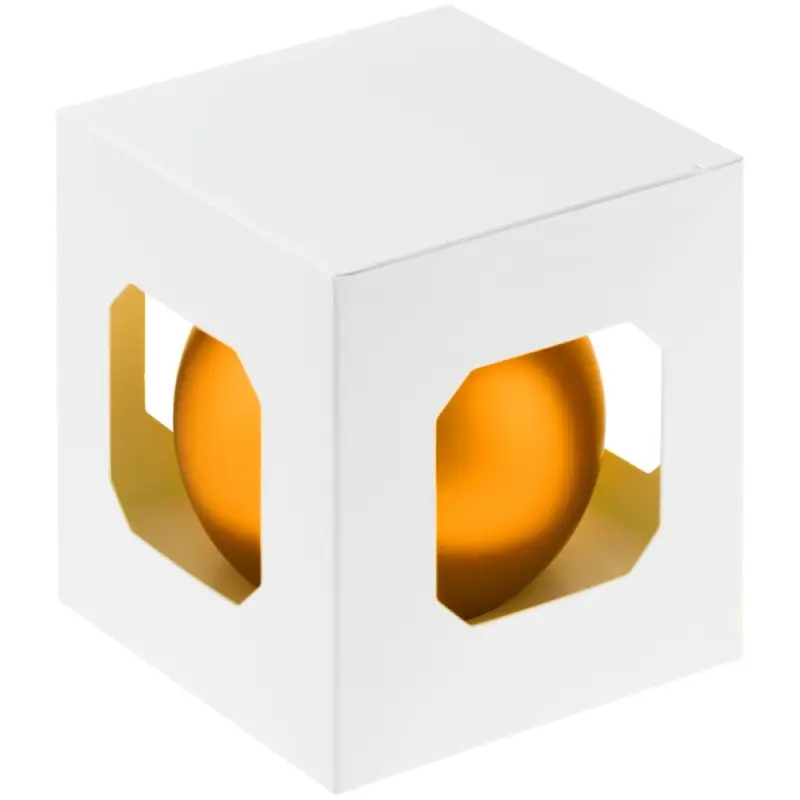 Елочный шар Finery Matt, 8 см, матовый оранжевый Елочный шар Finery Matt, 8 см, матовый оранжевый