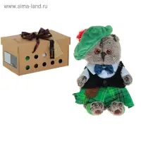 Мягкая игрушка "Басик в шотландском костюме"