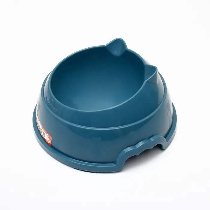 Миска, 300 мл, 14&times;8 см, пластик, синяя