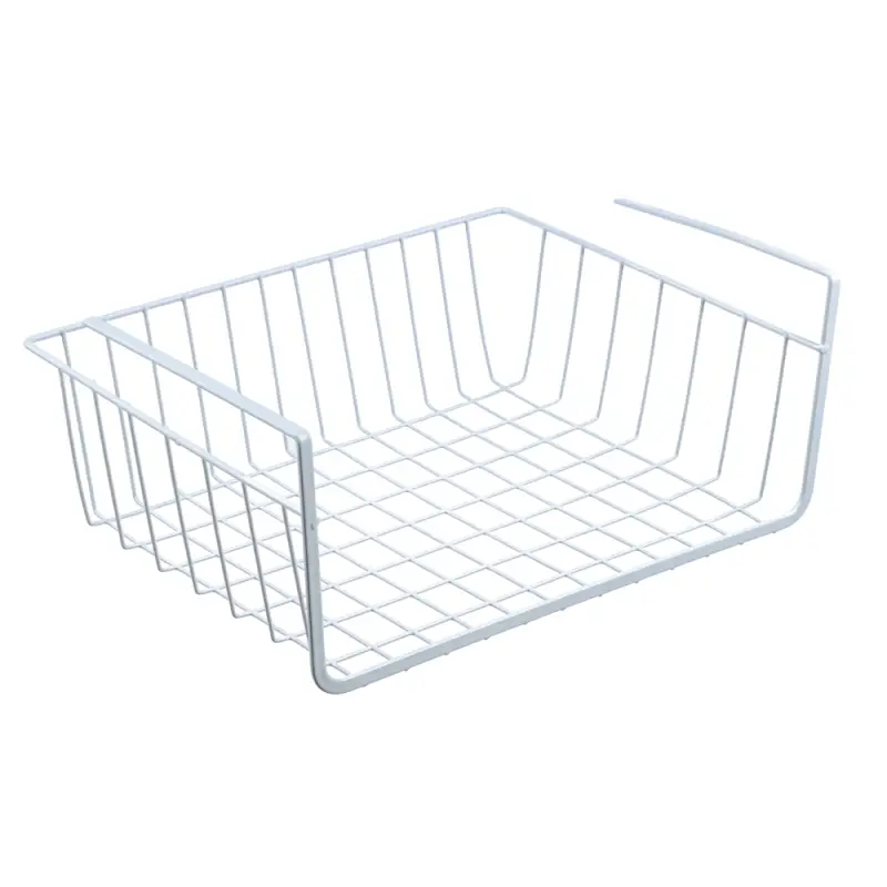 Корзина подвесная на полку тм VETTA, 35х26х13,5см, металл, цвет белый