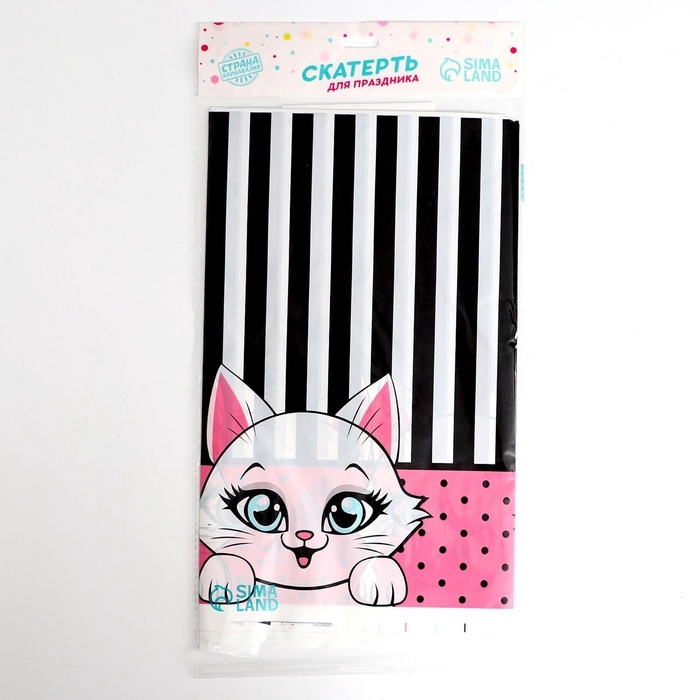 Скатерть одноразовая &laquo;Котенок&raquo;, 137 &times; 180 см