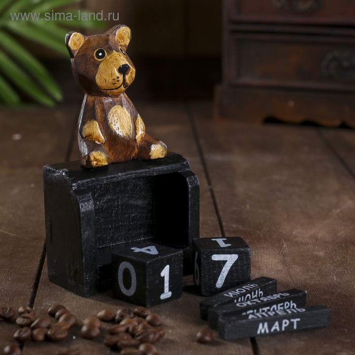 Настольный календарь «Мишка», 7.5×4×13.5 см Настольный календарь «Мишка», 7.5×4×13.5 см