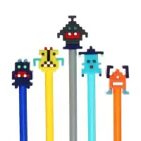 Ручка-прикол Calligrata &laquo;Робот&raquo;, чёрный стержень, гелевая, МИКС