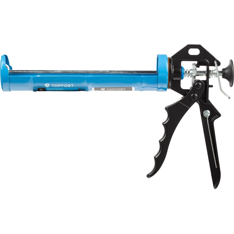 Пистолет для герметика монтажный Topfort 310 мл, с ручкой из алюм. сплава