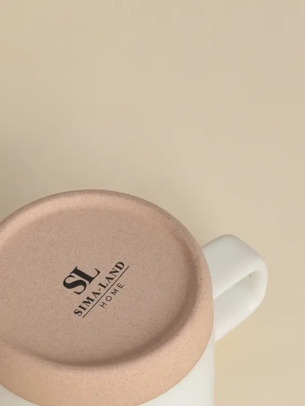 Кружка SL Home &laquo;Цветок&raquo;, 520 мл, 13.5&times;9.6&times;9.8 см, керамика, белая