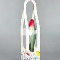 Коробка для цветов складная &laquo;Цветы&raquo;, 10&times;45&times;10 см