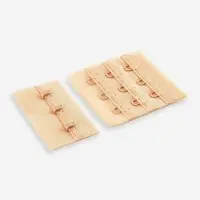 Застёжка для бюстгальтера, 3 ряда 3 крючка, 10 шт., бежевая