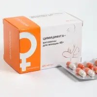 Цимицифуга с комплексом витаминов для женщин 45+,60 капсул 450 мг