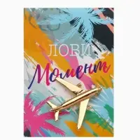 Брошь &laquo;Самолёт&raquo;, цвет золото