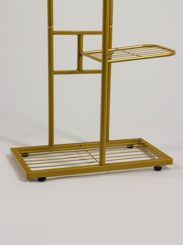 Подставка для цветов Greengo, 3 полки, 43 × 22 × 57 см, напольная, металл, цвет золотой Подставка для цветов Greengo, 3 полки, 43 × 22 × 57 см, напольная, металл, цвет золотой