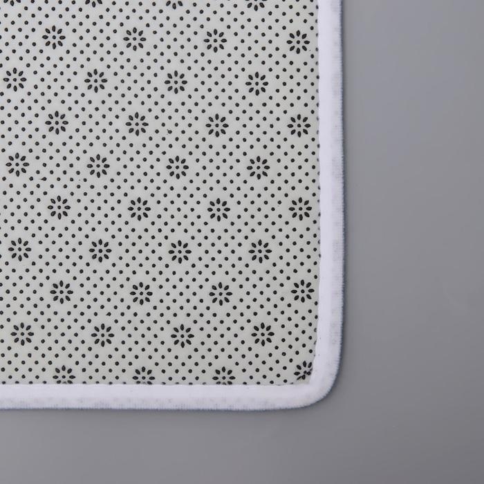 Набор ковриков для ванной и туалета Доляна «Геометрия цветов», 2 шт: 40×45, 45×75 см