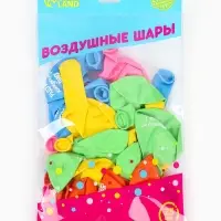 Воздушный шар латексный 12" &laquo;Трафарет. Поздравление&raquo;, набор 25 шт.