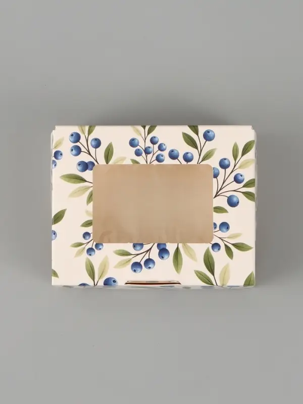 Коробка подарочная с окном &laquo;Ягоды&raquo;, 10&times;8&times;3.5 см, самосборная