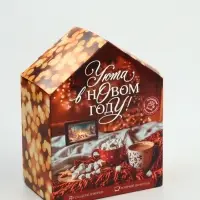 Набор с горячим шоколадом 3 шт, маршмеллоу и декором "Уюта в новом году" Набор с горячим шоколадом 3 шт, маршмеллоу и декором "Уюта в новом году"