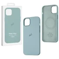 Чехол iPh 14 Plus Silicon Case 100% ORG Succulent (MagSafe + анимация NFC Clear) c LOGO