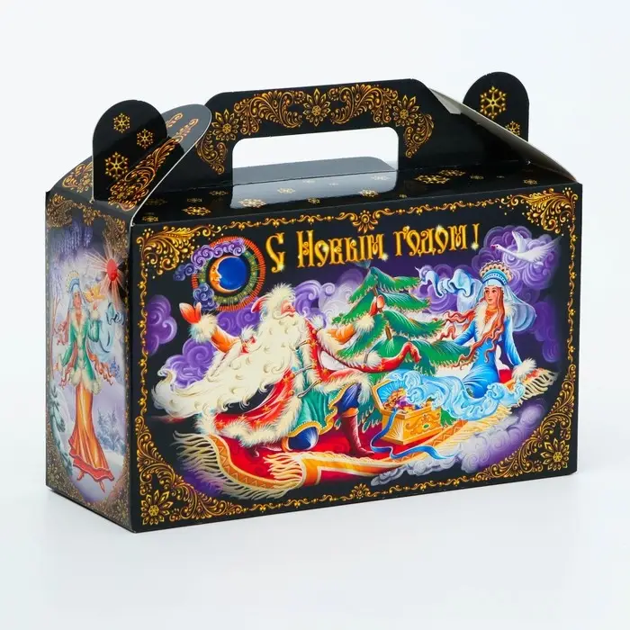 Подарочная коробка Новогодняя Подарочек малый «Зимние забавы» 17.5×7×10.5 см Подарочная коробка Новогодняя Подарочек малый «Зимние забавы» 17.5×7×10.5 см