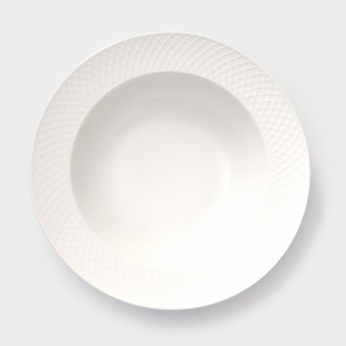 Набор тарелок глубоких фарфоровых Wilmax «Юлия Высоцкая», 6 предметов: 400 мл, d=22,5 см, цвет белый Набор тарелок глубоких фарфоровых Wilmax «Юлия Высоцкая», 6 предметов: 400 мл, d=22,5 см, цвет белый