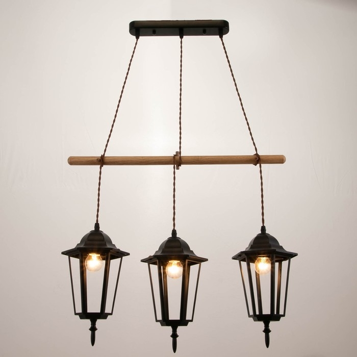 Светильник BayerLux 1680/3BK E27 40Вт черный 50х15х30-130 см