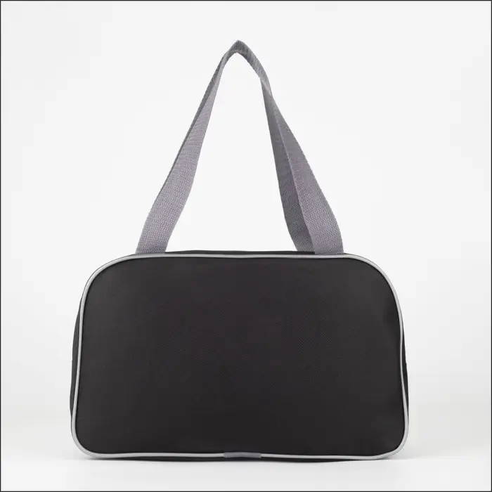 Сумка для обуви TEXTURA, на молнии, наружный карман, размер 33&times;10&times;20 см, серая