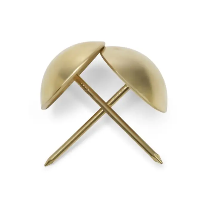 Гвозди ТУНДРА, декоративные, обивочные, 25&times;39 мм, золото, 100 шт.