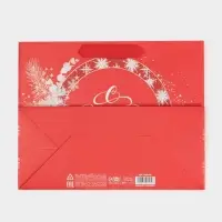 Пакет подарочный новогодний ламинированный «Новогоднее вдохновение», MS 18 х 23 х 10 см