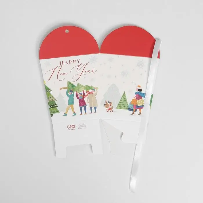 Бонбоньерка новогодняя «Город», 7,5 х 8 х 7,5 см, Новый год Бонбоньерка новогодняя «Город», 7,5 х 8 х 7,5 см, Новый год