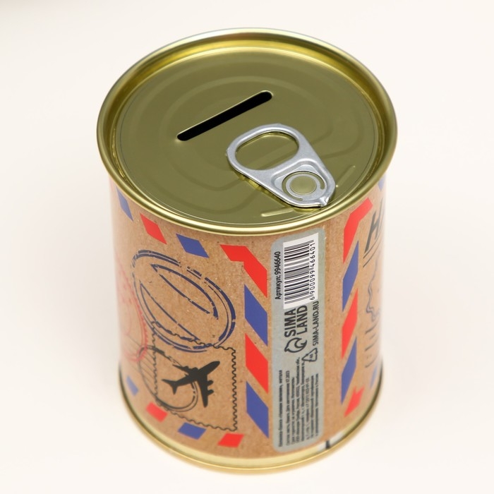 Копилка-банка металл Копилка-банка металл "Напиши желание"