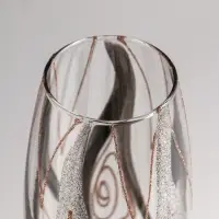 Ваза &laquo;Серебристые волны&raquo;, d=7.5 см, 11&times;26 см, стекло