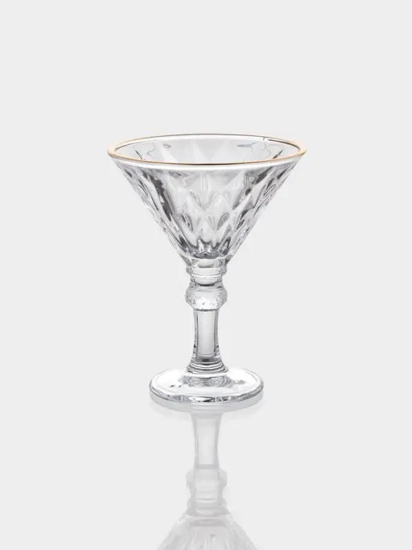 Набор бокалов для шампанского &laquo;Роскошь&raquo;, с золотой отводкой, 200 мл, размер одного бокала 11.6&times;14.5 см, 6 шт., стекло, прозрачный