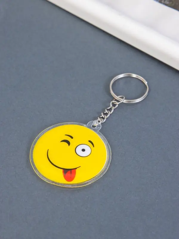 Брелок для ключей на кольце &laquo;Смайлики&raquo;, пластик, 4.5&times;4.5 см, МИКС