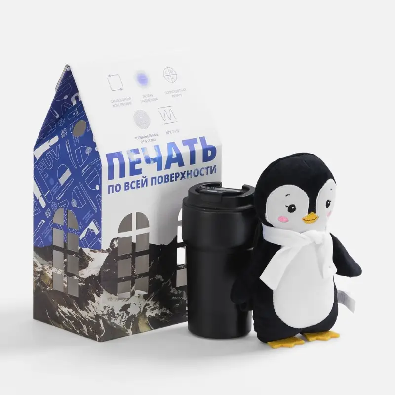 Коробка &laquo;Домик&raquo;, L, с печатью на заказ