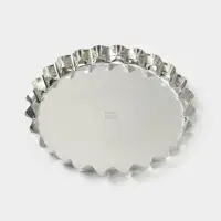 Форма для выпечки, d=26 см, h=2.8 см, жесть, серебристая