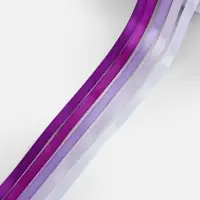 Атласная лента, набор 5 шт., 6 мм, 23&plusmn;1 м, фиолетовая, сиреневая