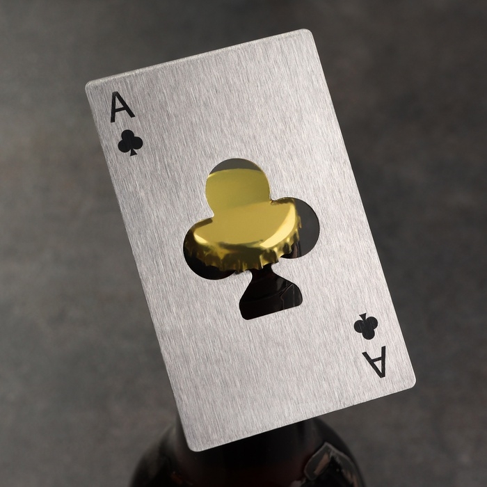 Карта-открывашка  Карта-открывашка "Туз крести" EDC, 8.5 х 5.5 см