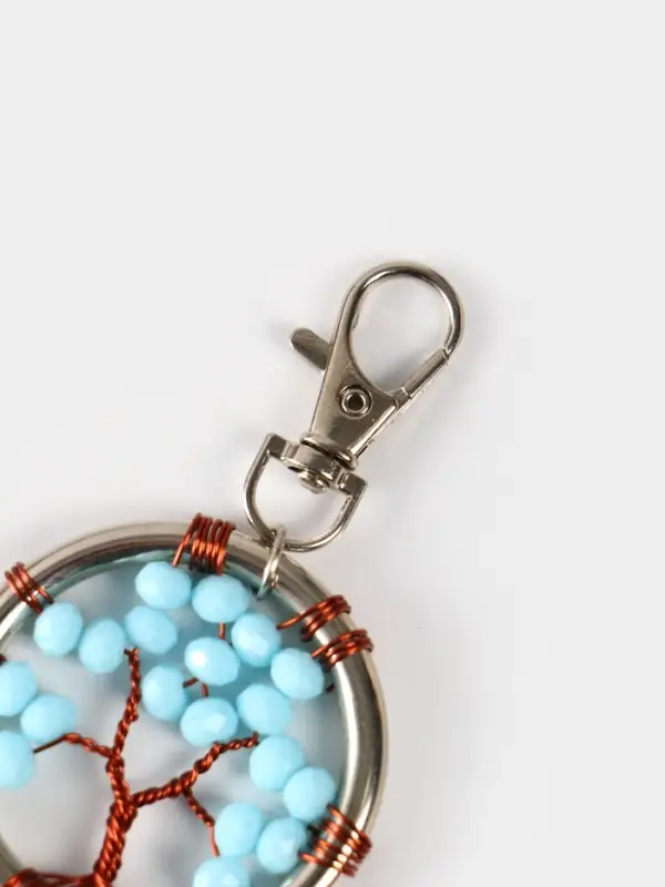 Брелок ловец снов Брелок ловец снов "Древо жизни" 19 см, цв. бирюзовый