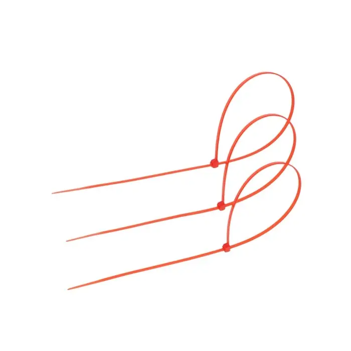 Хомут нейлоновый для стяжки, ТУНДРА, 3.6×300 мм, красный, 25 шт.