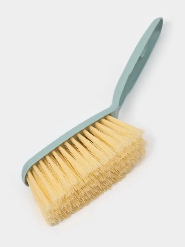 Щётки для уборки Доляна, 4 предмета: совок, 3 щётки, 30&times;21&times;12 см, голубые